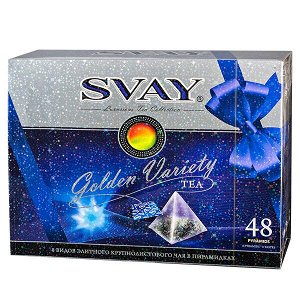 Чай SVAY 'Golden Variety' набор 8 видов 48 пирамидок 1 уп.х 6 шт.