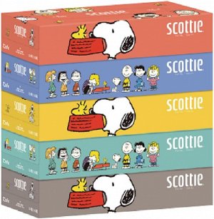 Crecia Scotty Зеленые Бумажные салфетки 2 слоя 160 шт