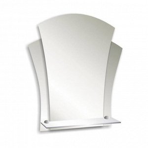 Зеркало «Лотос», настенное, с полочкой, 48?55 см