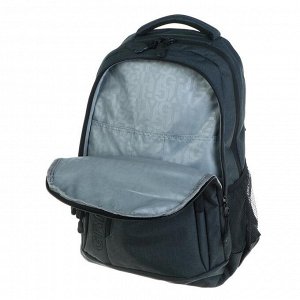 Рюкзак молодежный Grizzly RU-700-5 47x32х17 см, эргономичная спинка, чёрный