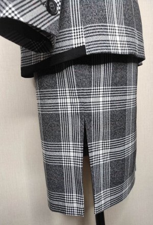 Юбка Bazalini 4681 серый клетка