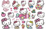 Детские временные переводные татуировки Hello Kitty