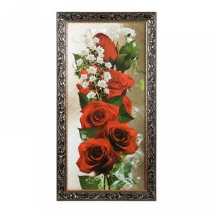 Картина "Красные розы" 40х70 см