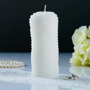 Свеча свадебная "Круглый жемчуг", белая, 7?16 см