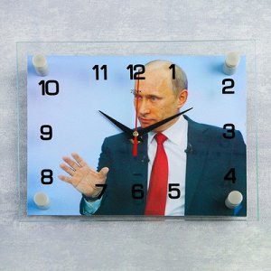 Часы настенные, серия: Люди, "В.В. Путин", 20х26 см микс