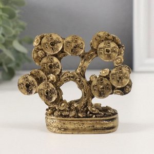 Нэцкэ фигурка под бронзу «Денежное дерево», 8 см