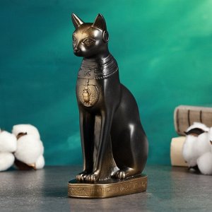 Фигурка гипс «Кошка египетская», бронза, 11?20?7 см