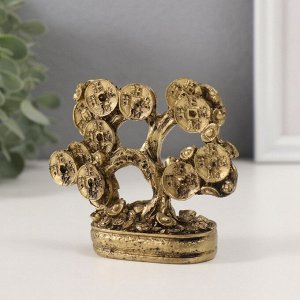 Нэцкэ фигурка под бронзу «Денежное дерево», 8 см