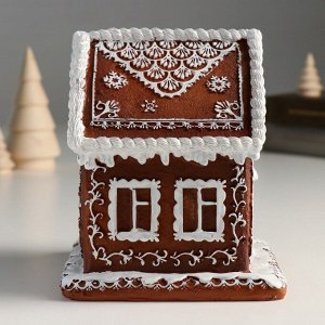 Фигурка светящаяся «Пряничный домик с узорами», 13x13x15 см