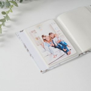 Фотоальбом на 40 фото 10х15 см "Серый мрамор и башня" в коробке 17х14х5 см