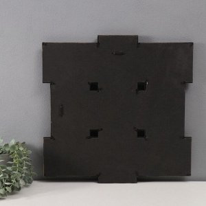 Фоторамка-коллаж на 9 фото 10x15 см «Семейная», под бронзу, 49x49 см