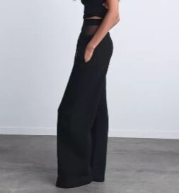 БРЮКИ STRAIGHT LEG ИЗ МЯГКОЙ ТКАНИ арт. 4174843, черный