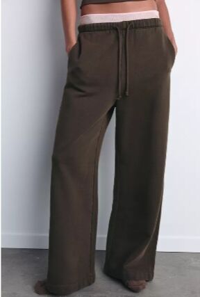 БРЮКИ STRAIGHT LEG ИЗ МЯГКОЙ ТКАНИ арт. 4174843, коричневый