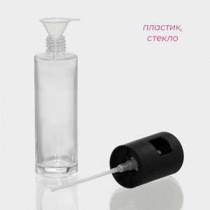 Распылитель для масла и уксуса Доляна, 17.5*4 см, 100 мл, стекло, прозрачный