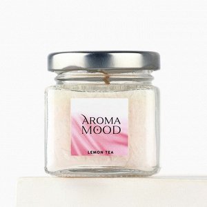 Свеча ароматическая Aroma mood аромасвеча, аромат чай с лимоном, 5.3x5.8 см