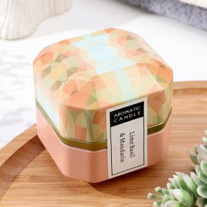 Свеча ароматическая в банке "Aromatic Candle" лимон, базилик и мандарин, малая