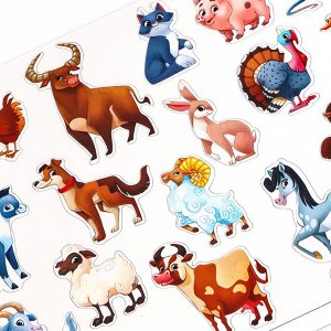 Настольная магнитная игра для малышей «Животные», 28 х 20 см