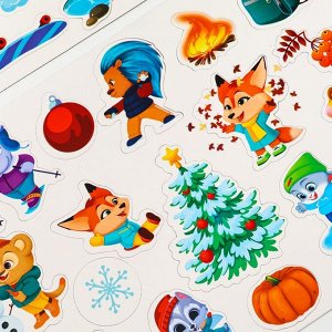 Настольная магнитная игра для малышей «Времена года», 28 х 20 см