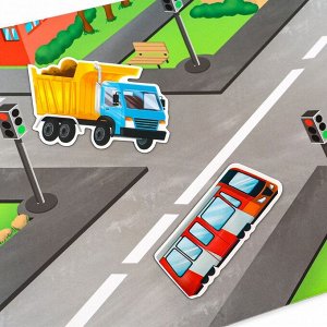 Настольная магнитная игра для малышей «‎Машинки», 28 х 20 см