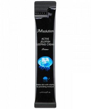 JMsolution Jellyfish Sleeping Cream Prime Ночная увлажняющая крем-маска с экстрактом медузы 1шт (4 мл)
