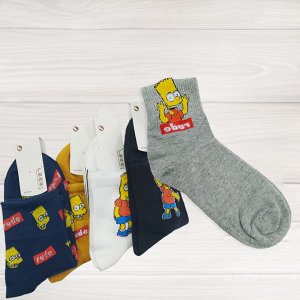 Женские носки из хлопка, 1 пара, 22-25 р