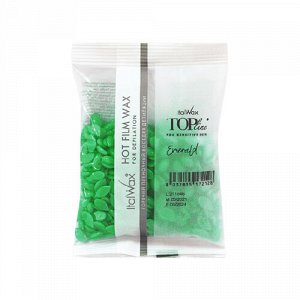 Воск горячий (пленочный) ITALWAX Top Line Emerald (Изумруд) гранулы 100гр