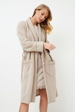 MARIANNA BEIGE Халат женский цвет: Бежевый