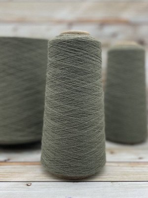 Пряжа для вязания 100 гр., Lamora 75% меринос экстрафайн 25% ангора (кардная пряжа)  1600м/100г Хаки полынь