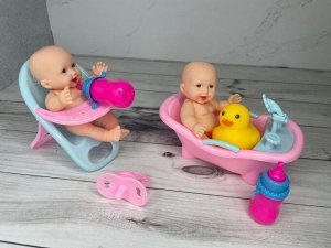 Пупс в стульчике для кормления сетка 3+