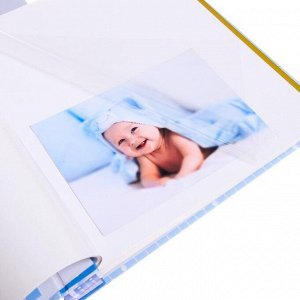 Фотоальбом на 20 магнитных листов с рамкой на несколько окошек "Сладкий малыш"