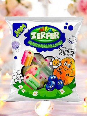Маршмеллоу «Zerfer» Jam со вкусом черники & дыни, 90 г