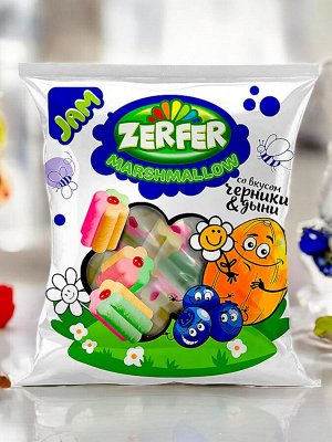 Маршмеллоу «Zerfer» Jam со вкусом черники & дыни, 90 г