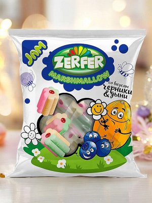 Маршмеллоу «Zerfer» Jam со вкусом черники & дыни, 90 г