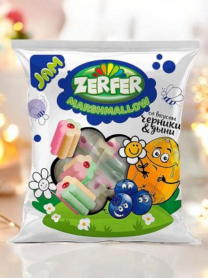 Маршмеллоу «Zerfer» Jam со вкусом черники & дыни, 90 г