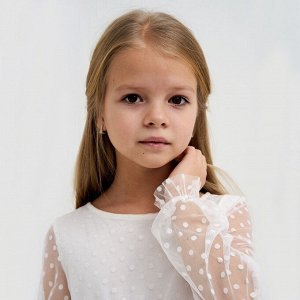 Платье для девочки сетка KAFTAN 30 (98-104 см), белый
