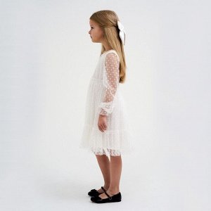 Платье для девочки сетка KAFTAN 30 (98-104 см), белый