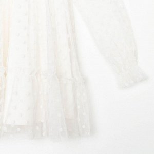 Платье для девочки сетка KAFTAN 30 (98-104 см), белый