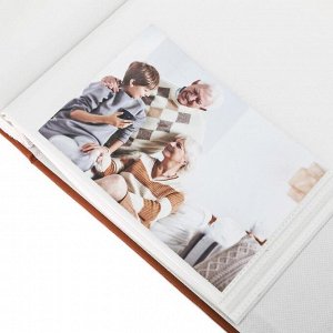Фотоальбом на 300  фото с местом под 2 фото на обложке "Семейный фотоархив"