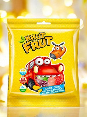 Мармелад жевательный «КрутФрут» в форме машинок, 30 г
