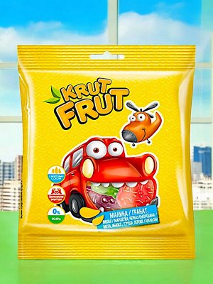Мармелад жевательный «КрутФрут» в форме машинок, 30 г