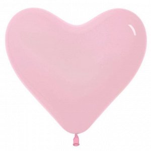 Шар латексный 12" «Сердце», набор 100 шт., цвет розовый