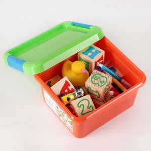 Контейнер для хранения с крышкой Kid's Box, 2 л, 19,5?17?10 см, цвет МИКС