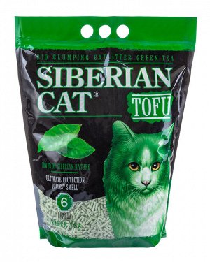 Наполнитель тофу "CAT LITTER" ЗЕЛЁНЫЙ ЧАЙ биоразлагаемый 6л.(2,5кг)