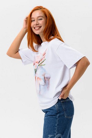 8511 Футболка женская оверсайз