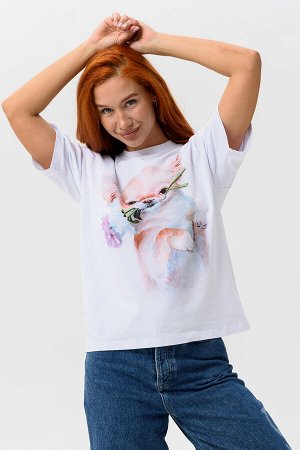 8511 Футболка женская оверсайз