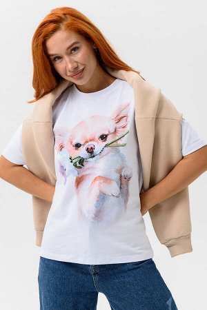 8511 Футболка женская оверсайз