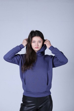 Толстовка Варианты расцветки: кофейный, индиго, фисташка
Ткань: футер 3-х нитка с начесом, Состав: хлопок 70%/ п/э 30%
Толстовка женская с капюшоном и карманом - универсальная модель со свободным силу