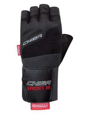Мужские перчатки CHIBA PREMIUM LINE Iron III (40148) - цвет черный/красный
