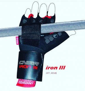 Мужские перчатки CHIBA PREMIUM LINE Iron III (40148) - цвет черный/красный