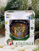 Шар новогодний &quot;Простоквашино. Веселые друзья!&quot; 8см в п.у.